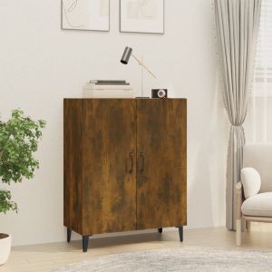 Image de VidaXL Buffet Chêne fumé 70x34x90 cm Bois d'ingénierie - Brun