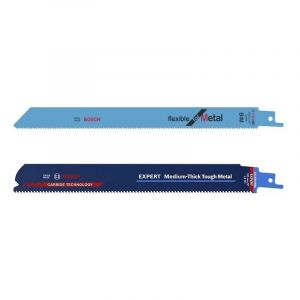 Bosch Accessories Professional 25x S 1122 BF + 1x Lame de scie sabre Expert 'Medium-Thick Tough Metal' S 1155 HHM (pour Acier robuste, Tôles en acier inoxydable, Accessoire Scie sabre)
