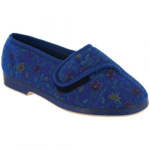 Grundig Business Systems Wilma - Chaussons (Pied Large) - Femme (37 EUR) (Bleu) - UTFS121