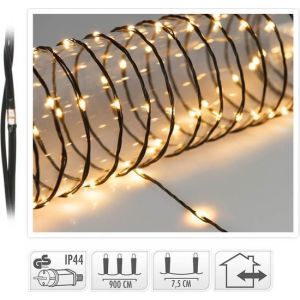 Eclairage Led 120 Led - 9 m&egrave;tres - Blanc extra chaud - Pour l'int&eacute;rieur et l'ext&eacute;rieur - Fil souple