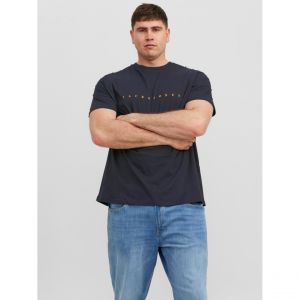 Jack & Jones PLUS Jjestar JJ Th&eacute; SS Noos Pls T-Shirt, Bleu Marine, 5XL Homme