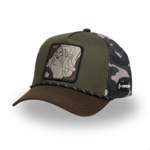 Capslab Casquette Casquette trucker premium avec filet Looney Tunes Hike Taz