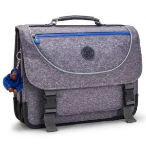Kipling Cartable - Preppy - 41 CM - Blanc - 3 Compartiments - Housse de Protection Fluo