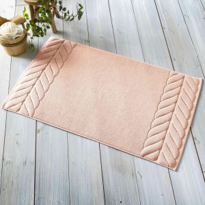 Tapis de bain TRESSE 50x80 rose nude