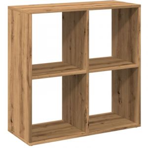 VidaXL Étagère Séparatrice De Pièce Chêne Artisanal 69,5x29x69,5 Cm