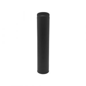 Monmobilierdesign TDPI1000 Conduit double paroi isol&eacute; polycombustible longueur 100 cm Noir &Oslash;200 - &agrave; l'unit&eacute;