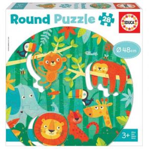 Image de Educa Puzzle Rond 28 pièces : La Jungle