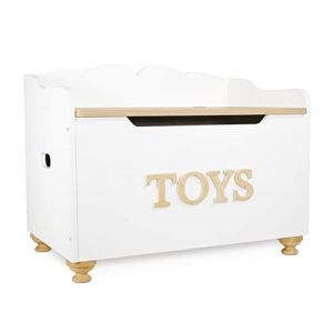 Le Toy Van Kids Toy Box - Storage Box for Kids Toys White Wooden Toy Box - Wooden Box - Storage Box with Lid for Toddler Toys - Wooden Toy Chest - Age 3 Years +