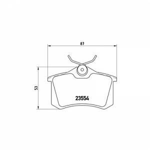 Image de Brembo 4 plaquettes de frein P85017