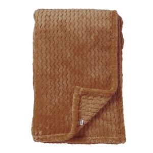 Dutch Decor MARA - Plaid tobacco brown 150x200 cm