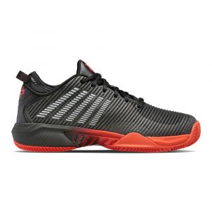 Image de K-Swiss Hypercourt Supreme HB, Chaussure de Tennis Homme, Asphalt Jet Black Spicy Orange, 44.5 EU