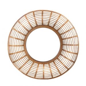 Image de NATURAL LIVING" Miroir Rosa en Bambou ET ROTIN Naturel D80CM X H7CM