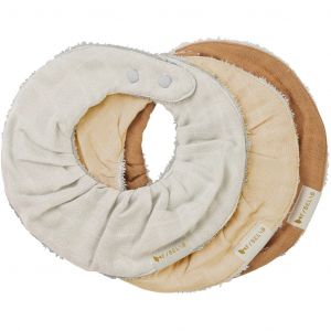 Bavoir mélange de blé bébé Fabelab (x3)