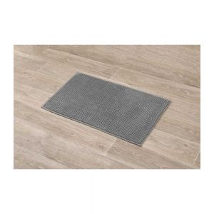 Tendance Tapis de salle de bain Gris en Microfibre Boules 45 x 75 cm - Gris