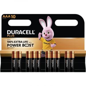 Duracell Piles micro AAA Plus Power Boost MN2400, blister de 10