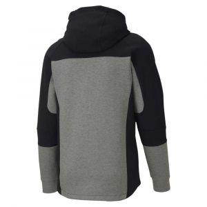 Puma EVOSTRIPE Hooded Jacket Veste De Survêtement Homme, Medium Gray Heather, FR : L (Taille Fabricant : L)