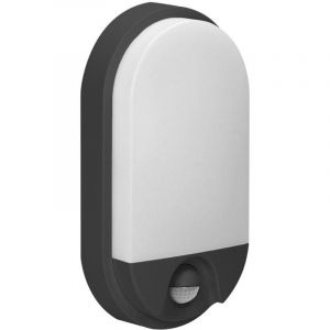 Adviti NEFRYT LED 15W Luminaire Exterieur Lampe de Jardin avec Détecteur de Mouvement 1100lm IP54 4000K (noir)