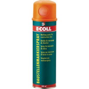 E-Coll A&eacute;rosol de marquage de chantier, Mod&egrave;le : A&eacute;rosol de 500 ml, Couleur jaune