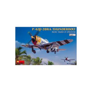 Mini Art MiniArt 48022 1:48 P-47D-28RA Thunderbolt Basic Kit &ndash; R&eacute;plique fid&egrave;le &agrave; l'original, mod&eacute;lisme, kit de construction en plastique, bricolage, loisirs, collage, kit de mod&eacute;lisme, assemblage, non laqu&eacute;