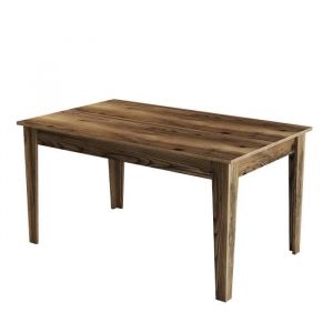 Cotecosy Table de salle &agrave; manger avec rangement Fiorita 145cm Bois