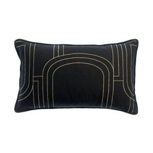 Vivaraise Coussin en coton caviar 45 x 45