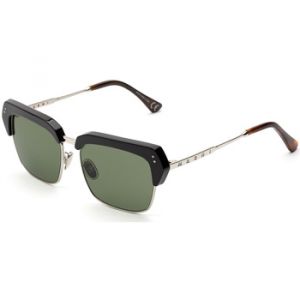 MARNI Unisex Three Gorges Green Z2L Lunettes de soleil Métal Noir Vert Carré Normale