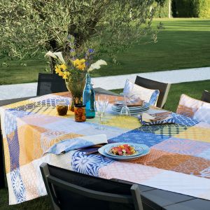 Garnier Thiebaut Nappe 100% Coton Mille Zelliges caliente