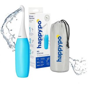 Bidet de Voyage Original en Plusis Couls Connu de la Télévision i le Easy-Bidet|Bleu Clair, avec Sac de Voyage,300ml|