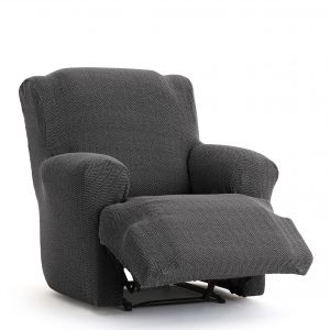 Housse De Fauteuil Relax Xl Extensible Gris Foncé 60 * 110 Cm