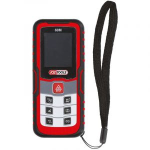 KS Tools 300.0068 - M&egrave;tre laser - mesure pr&eacute;cise jusqu'&agrave; 60 m avec affichage LED