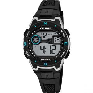 Calypso Montre Homme Digital Crush - K5853-4 Bracelet Silicone Noir