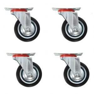 VidaXL Roulettes pivotantes 4 unités 75 mm Vida XL