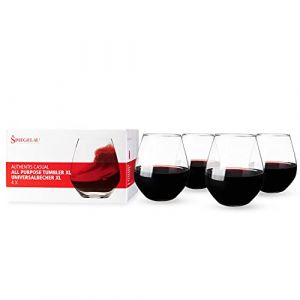 Spiegelau & Nachtmann - Authentis - Verres à vin et Carafe à décanter, Universalbecher XL, 4er-Set