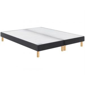 Bultex Sommier 2 x 90 x 200 Vitality ferme jersey gris fon Duo 1820 (180x200)