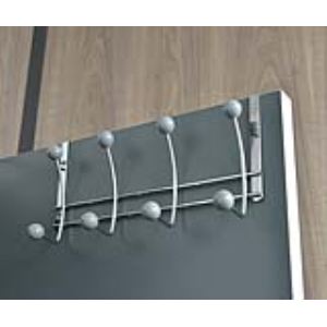 Patère à fixer 8 crochets en métal