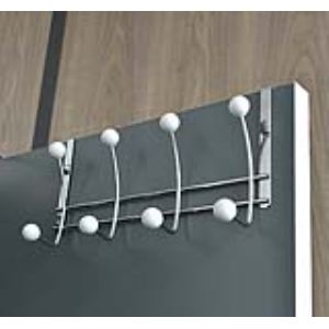 Pat&egrave;re &agrave; fixer 8 crochets en m&eacute;tal