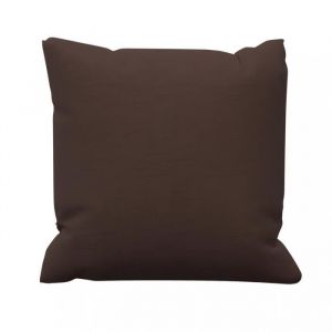 Soleil d'Ocre Coussin en coton 40x40 cm PANAMA brun, par