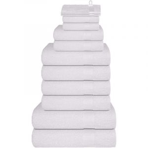 VidaXL Ensemble De Serviettes 12 Pcs Blanc 360 G/M² 100% Coton