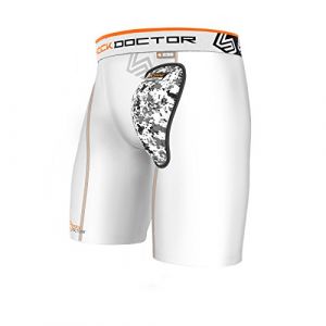 Image de Shock doctor Aircore Soft Cup Compression Short - White - Taille S