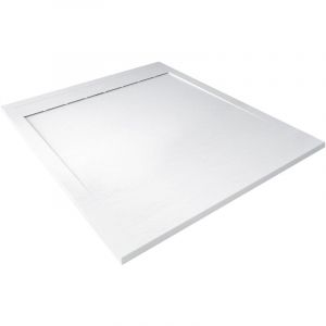 Receveur SPIRIT 3 - Découpable - 90x120x3cm - Résine - Blanc - Bonde