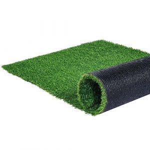 VEVOR Gazon Artificiel, Pelouse Synthétique Extérieur Intérieur 153x92 cm Brins d'Herbe 35 mm Facile à Nettoyer avec Trous de Drainage pour Cours de Récréation, Décoration Maison, Tapis de Chien, Vert