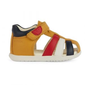 Geox B&eacute;b&eacute; gar&ccedil;on B Sandal Macchia Boy, Ochreyellow Multicol, 18 EU