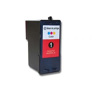 Vhbw Cartouche d'encre Cyan/Magenta/Jaune recharg&eacute;e pour Lexmark X3450, X3470, X3480, Z730, Z735 imprimante (18ml)