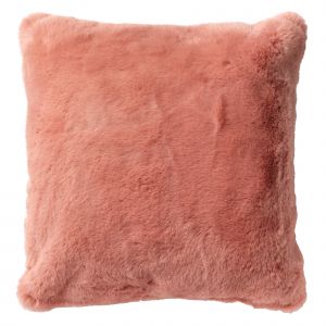 Dutch Decor ZAYA - Housse de coussin imitation fourrure Muted Clay 45x45 cm