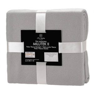 Couverture Polaire Couverture Doudou Couverture canapé Couverture Salon avec Bords Cousus Gris Clair 150x200 cm