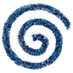 Guirlande holographique brins frins 50 x 4 x 2m Bleu nuit