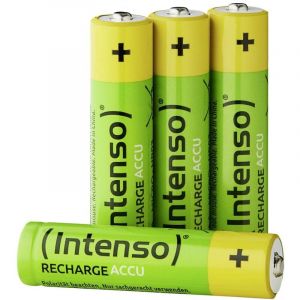 Intenso Energy Eco HR03 AAA Lot de 4 Piles Rechargeables NiMH 1000 mAh