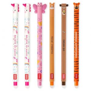 Legami Lot de 6 Stylos Gel Effaçables