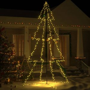 Image de VidaXL Arbre De No?L C?Ne 360 Led D'int¿¿Rieur/D'ext¿¿Rieur 143x250 Cm