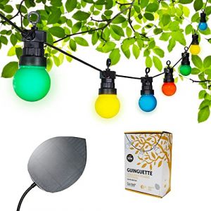 Guinguette Solaire Colors Edition 16 led Guirlande lumineuse &Eacute;tanche Feuille photovolta&iuml;que xl